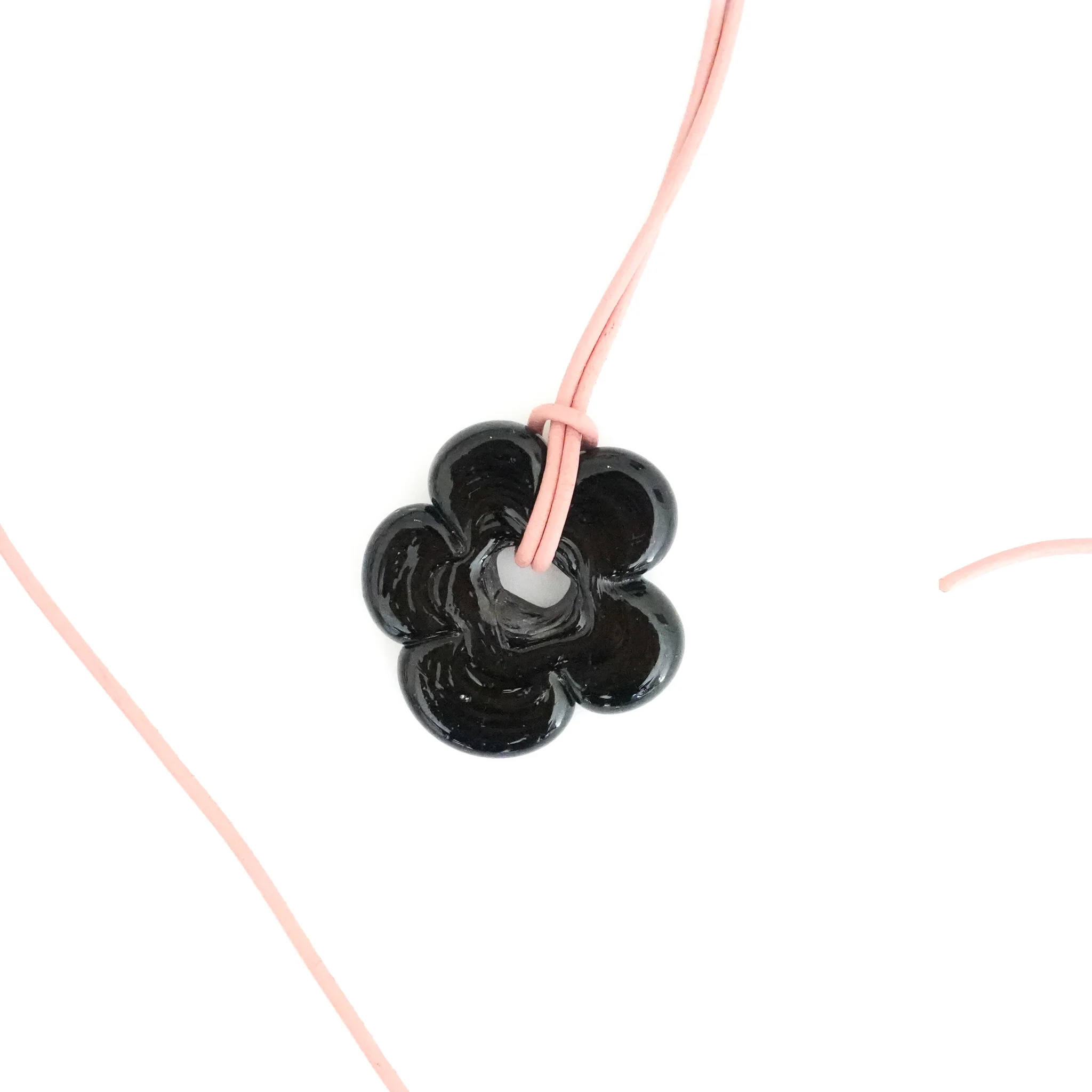 Black Flower Necklace - Image 10