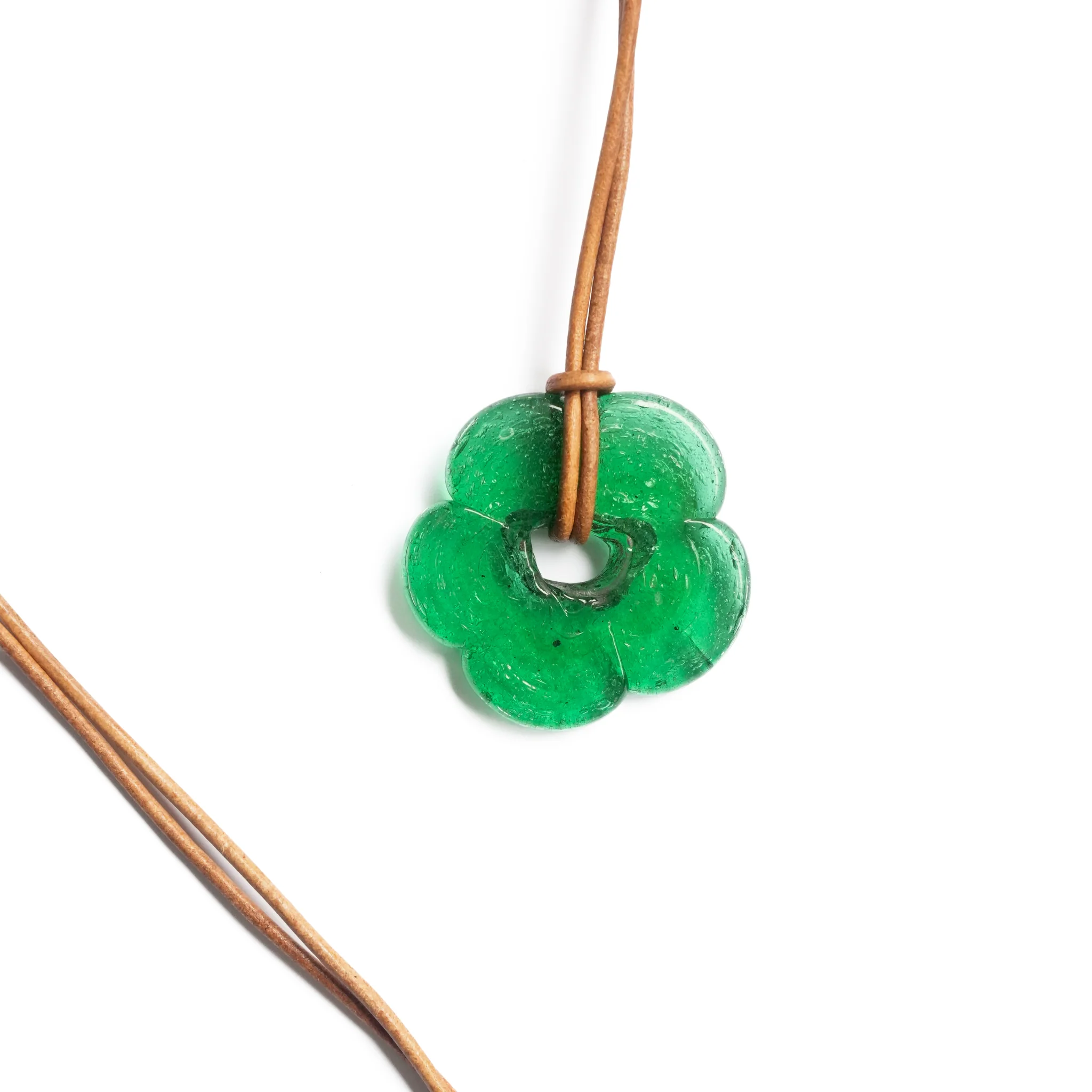 Green Flower Necklace - Image 7
