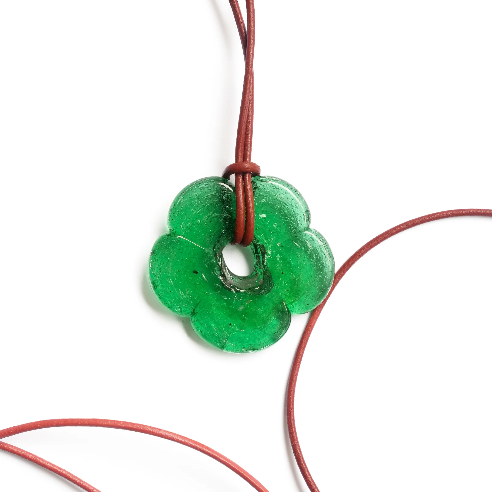 Green Flower Necklace - Image 9
