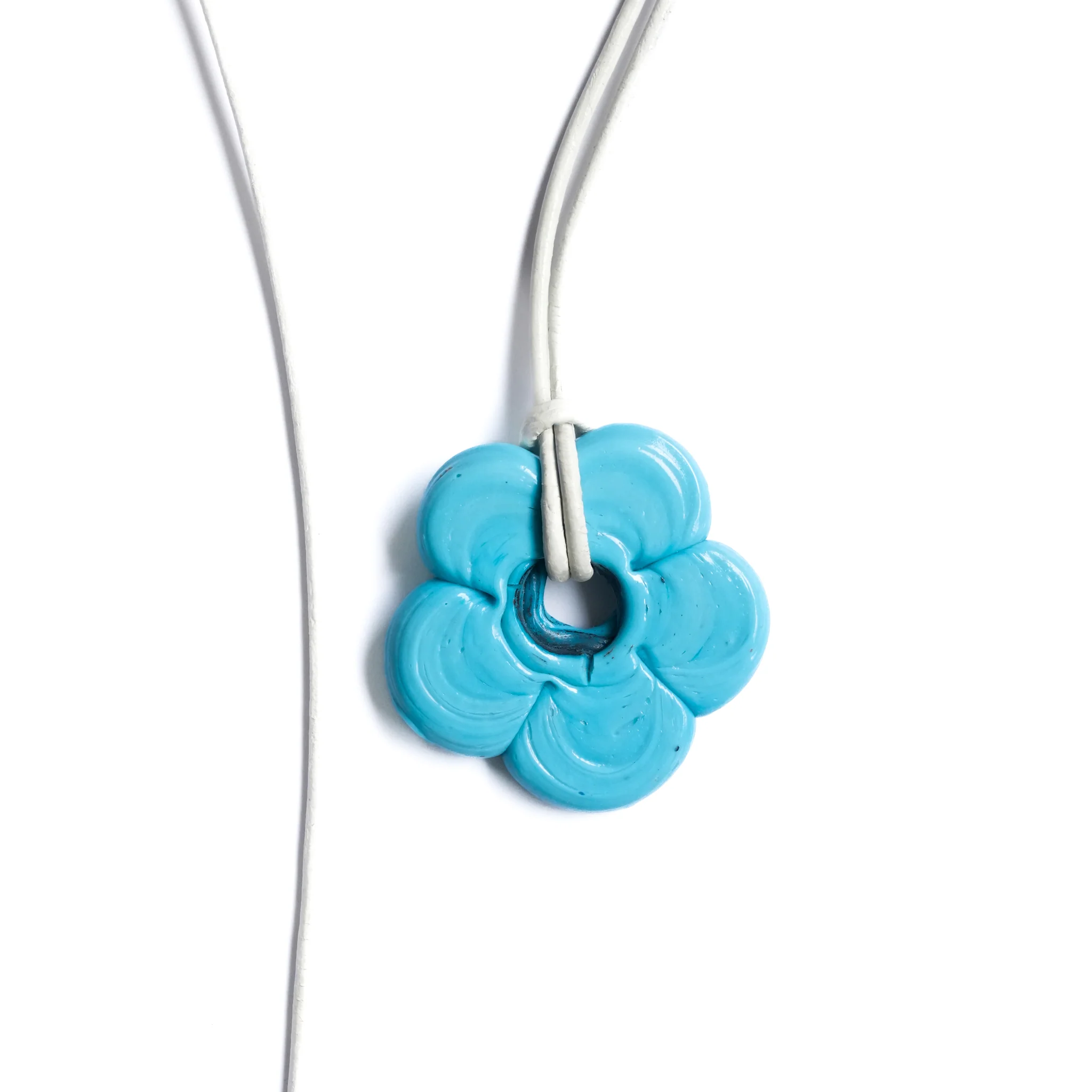 Light Blue Flower Necklace - Image 8