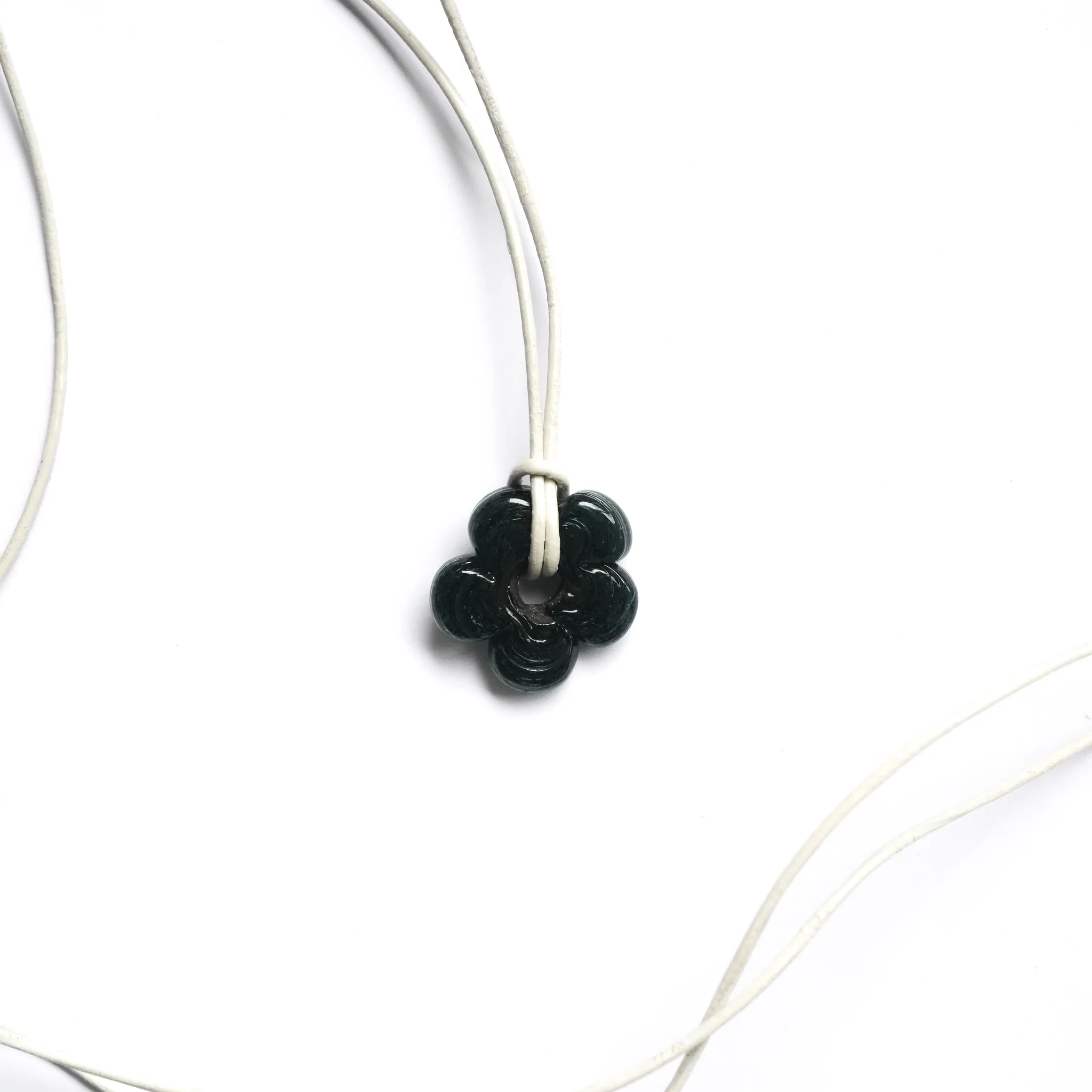 Mini Black Flower Necklace - Image 5