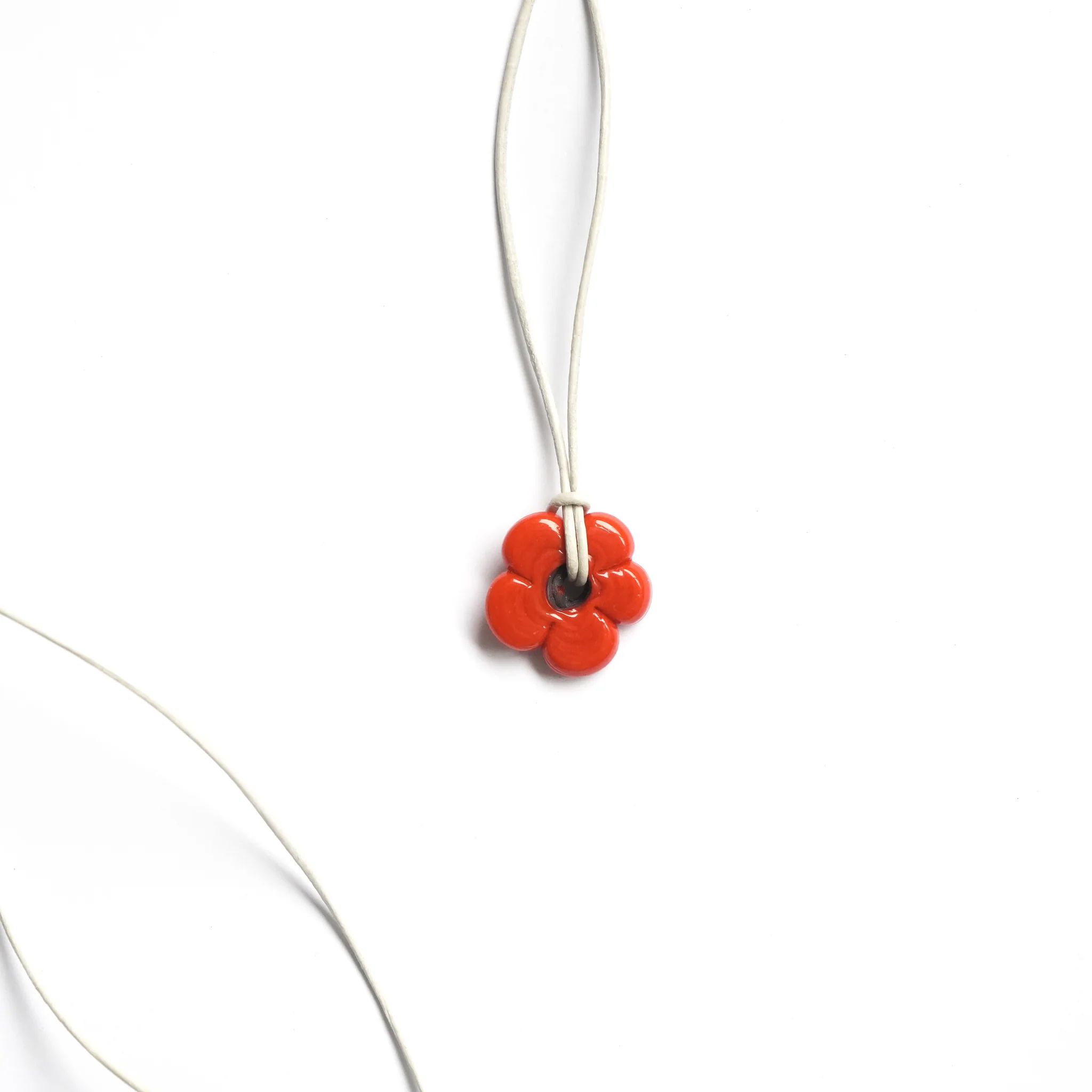 Mini Orange Flower Necklace - Image 7