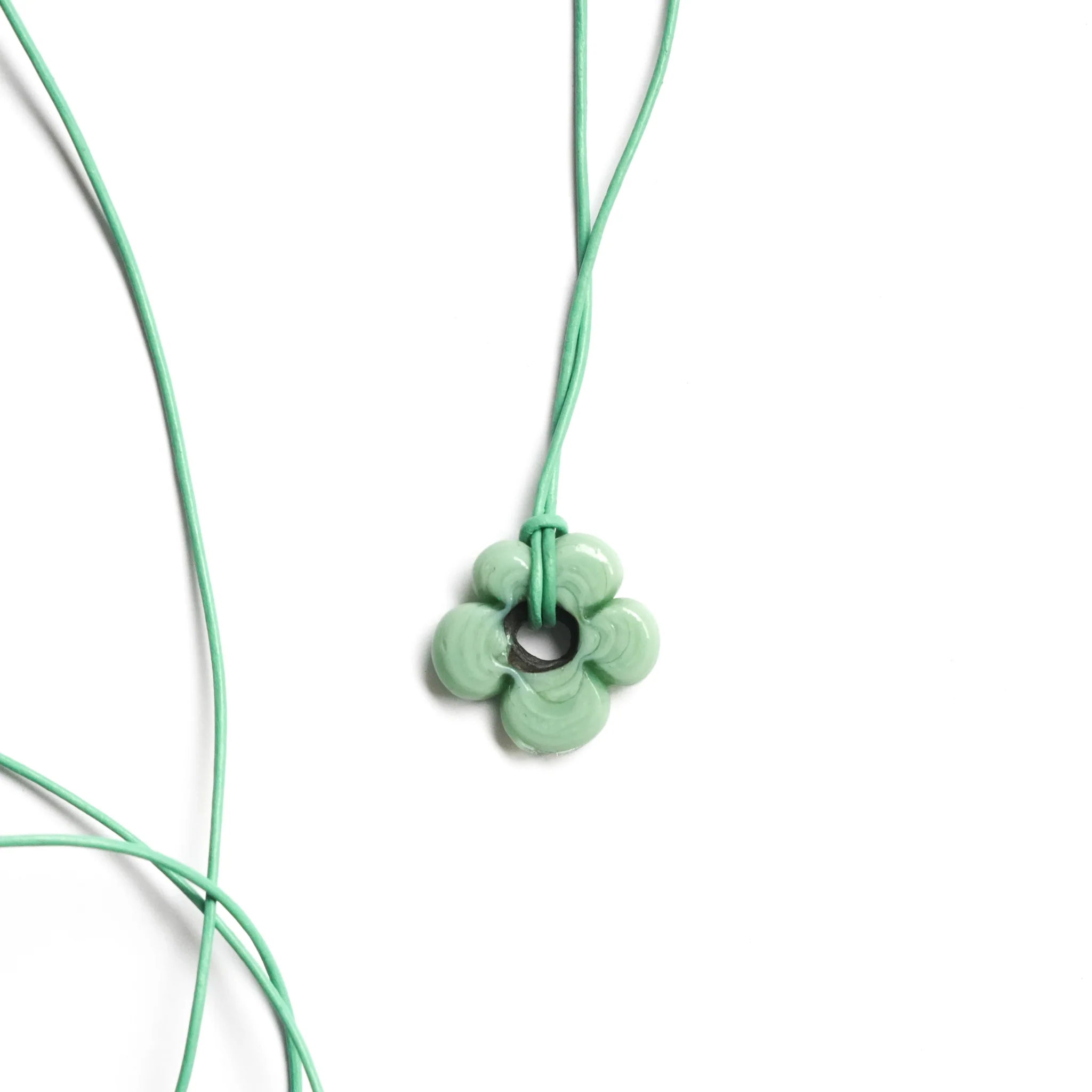 Mini Turquoise Flower Necklace - Image 5