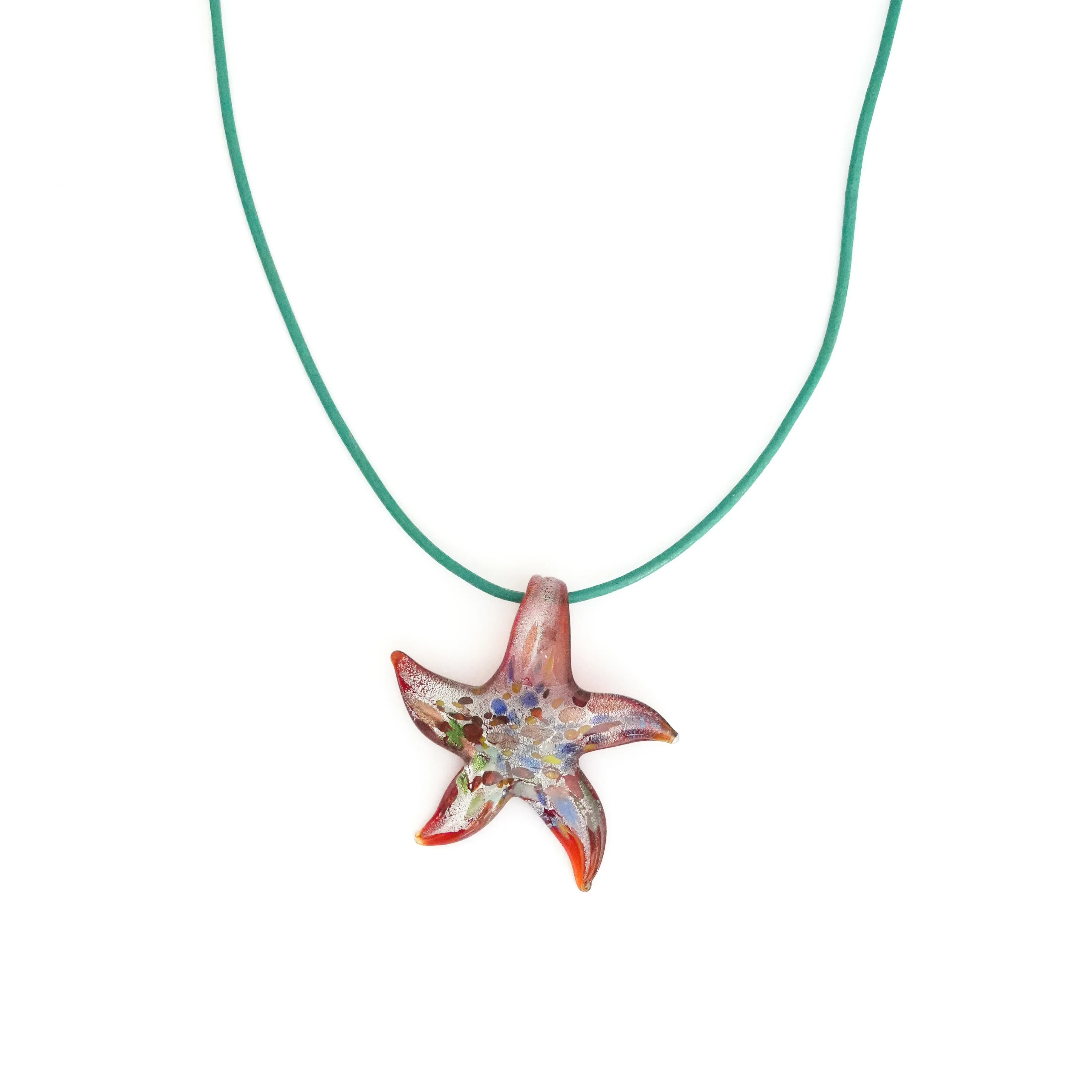Multicolored Red Starfish Necklace - Image 4