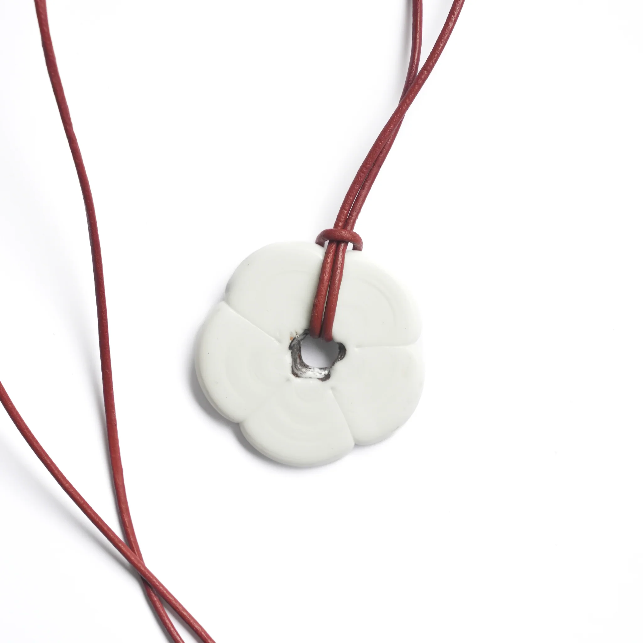 White Flower Necklace - Image 6